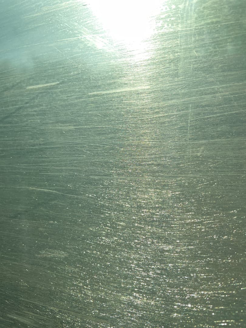 Train Window as Ocean Waves